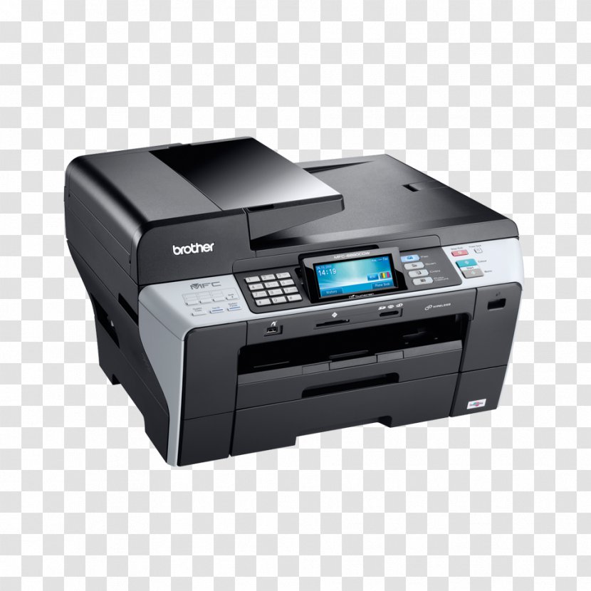 Paper Multi-function Printer Brother Industries Inkjet Printing - Output Device - Green Transparent PNG