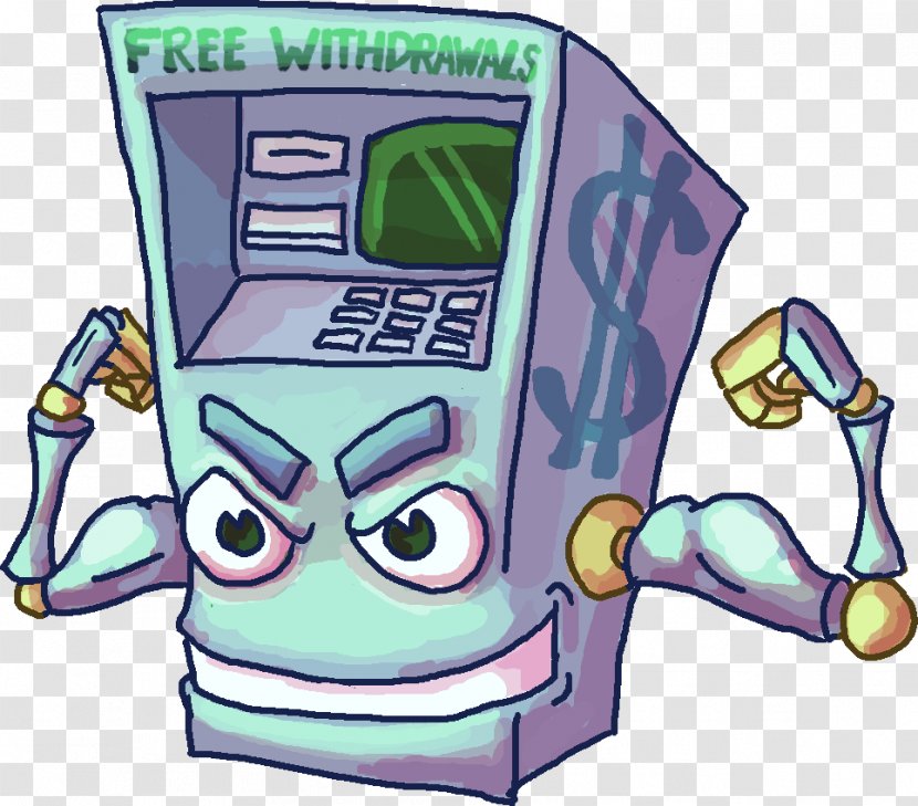 Clip Art Security Of Automated Teller Machines Drawing ATM Card - Fictional Character - Bank Transparent PNG