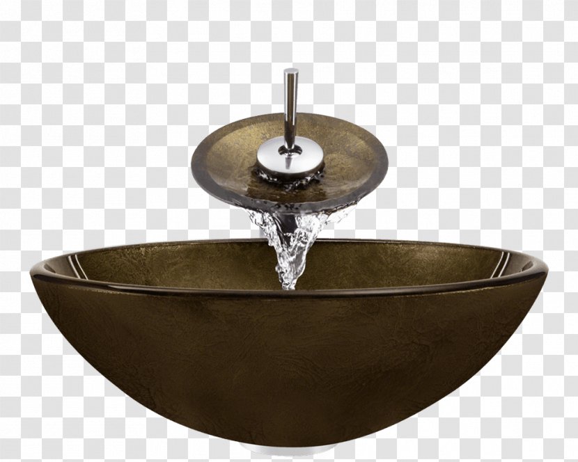 Bowl Sink Tap Plumbing Fixtures Copper - Glass Transparent PNG