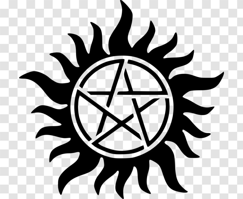 Dean Winchester Sam Castiel Logo Television Show - Satanic Symbol Transparent PNG