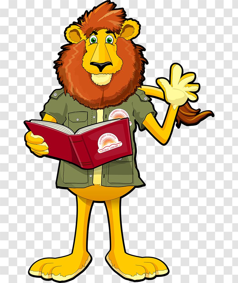 Library Lion Campbell County Public - Yellow Transparent PNG