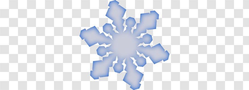 Snowflake Clip Art - Electric Blue - Winter Cliparts Transparent PNG