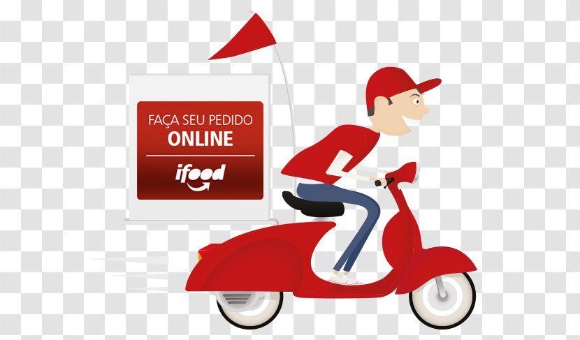 Pizza Delivery Motorcycle Clip Art - Courier - Food Transparent PNG