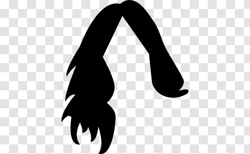 Black Hair Long Beauty Parlour - Arm - Shape Transparent PNG