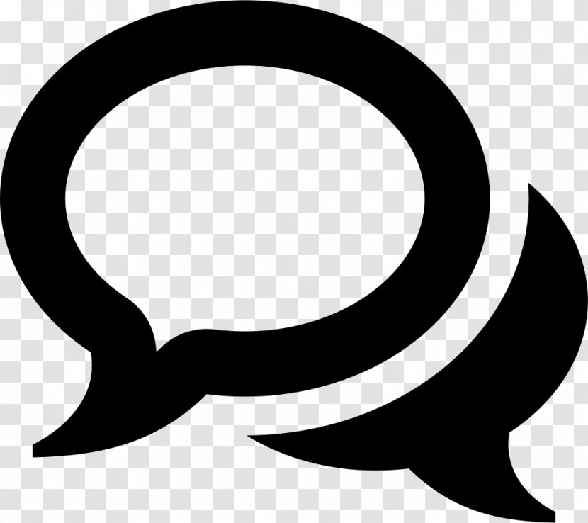 Logo Speech Balloon Social Media - Crescent Transparent PNG