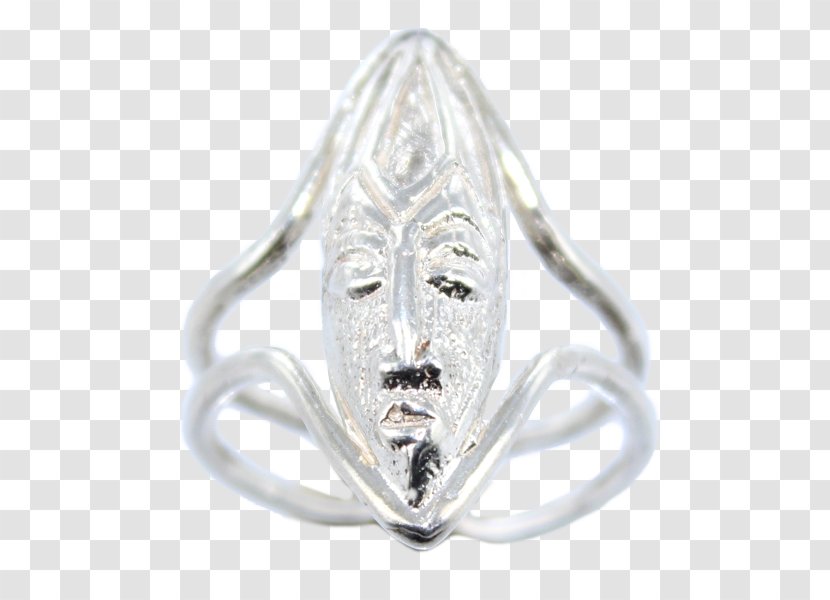 Silver Body Jewellery Ring Platinum - Masque Africain Transparent PNG