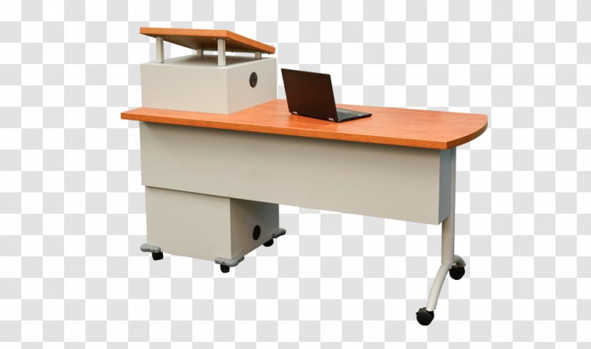 Desk Furniture File Cabinets Cabinetry Podium - Office Transparent PNG