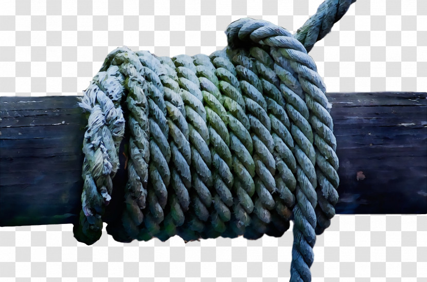 Rope Wool Teal Transparent PNG
