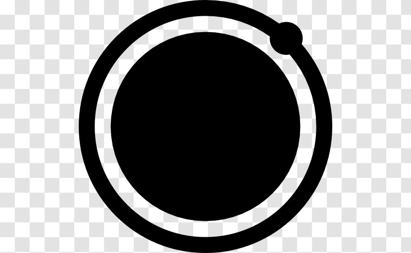 Orbit - Black And White - Symbol Transparent PNG