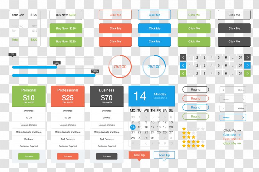 User Interface Design Flat Button - System - APP Collection Transparent PNG