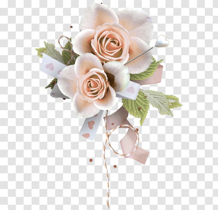 Garden Roses Flower Bouquet Cut Flowers Floral Design - Peach Transparent PNG