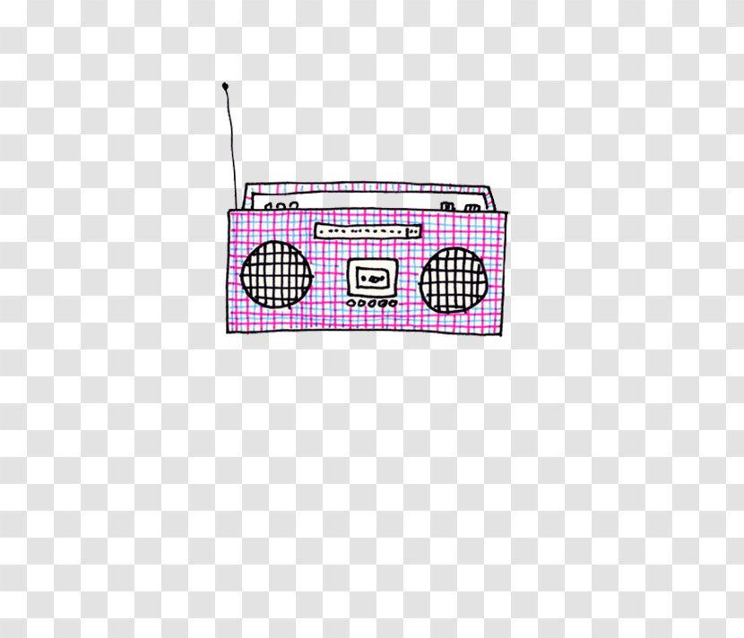 Cartoon Illustration - Rectangle - Radio Transparent PNG