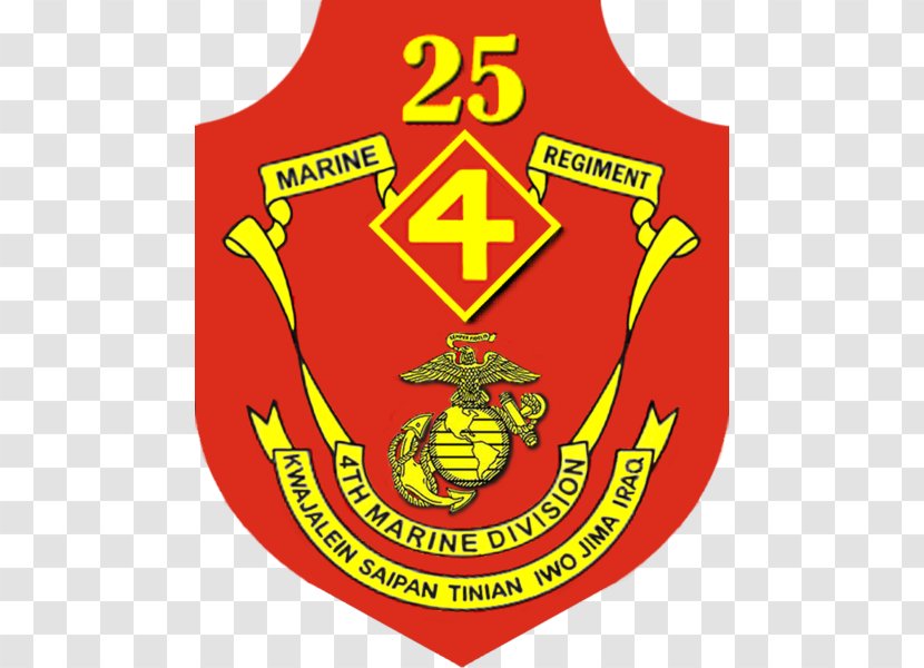 4th Marine Division 25th Regiment United States Corps 1st Battalion - Emblem Transparent PNG