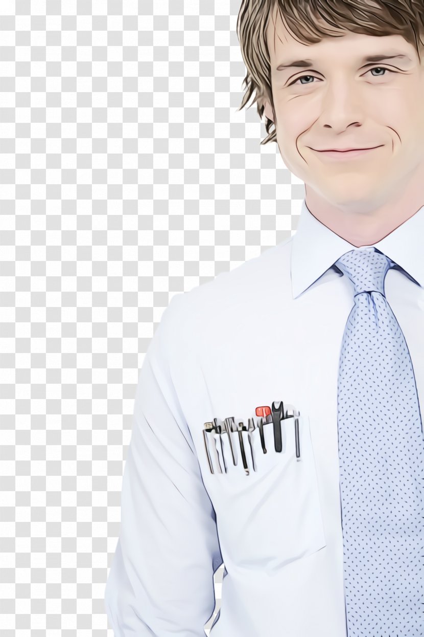 Clothing Tie Male Uniform Formal Wear - Paint - Shirt Neck Transparent PNG