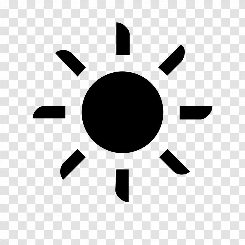 Symbol Clip Art - Black - Sun Transparent PNG