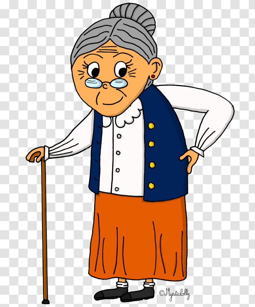 Drawing Grandmother Character - Art - Color Transparent PNG