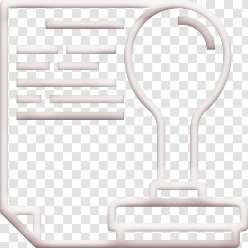 Business Icon Document Icon Stamp Icon Transparent PNG