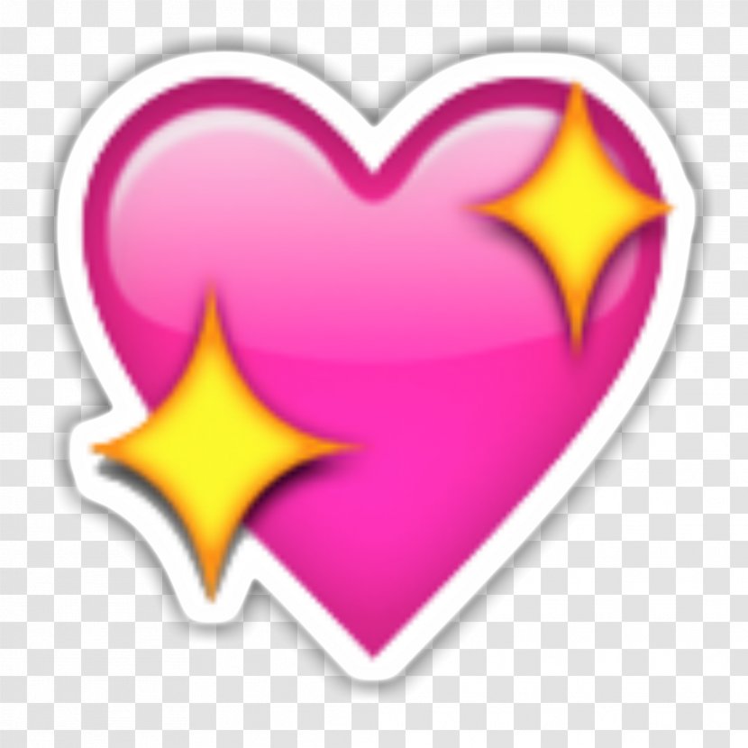 Emojipedia Sticker Heart Symbol - Tenor - Emoji Transparent PNG