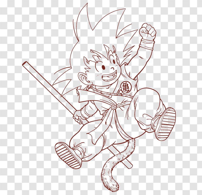 Goku Drawing Coloring Book Dragon Ball Image - Flower Transparent PNG