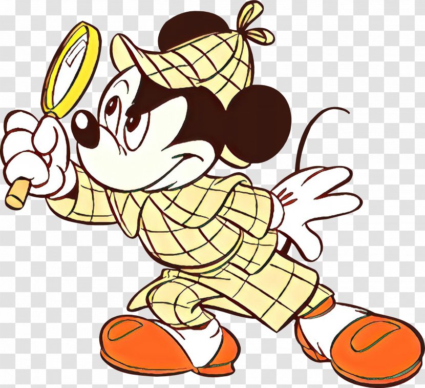 Mickey Mouse Sherlock Holmes Minnie Coloring Book Detective - Walt Disney Company Transparent PNG