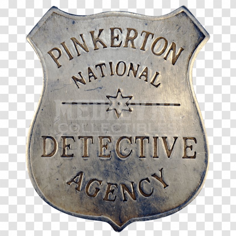 Badge Pinkerton American Frontier Detective Police - Allan - Weezer Transparent PNG