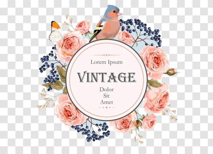 The Little Book Of Vintage Colouring Floral Design Flower Wreath - Web Banner - Parrot Wedding Cover Transparent PNG