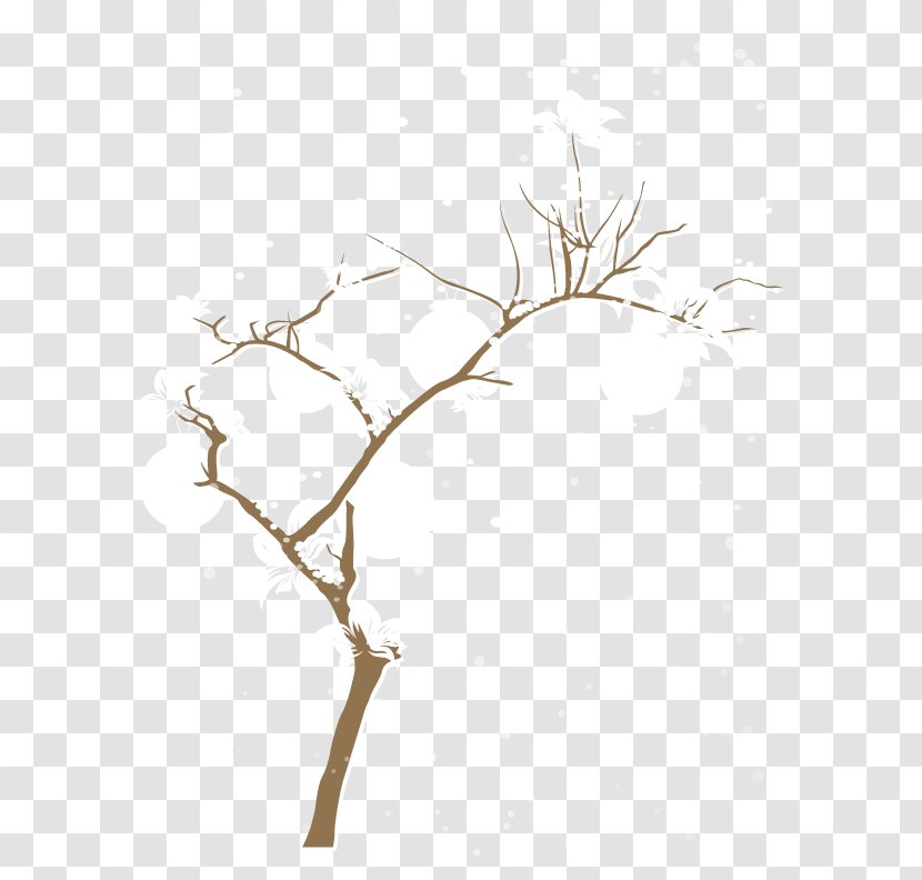 Tree Winter Shape - Leaf - Vector Material Elements Of Trees Transparent PNG