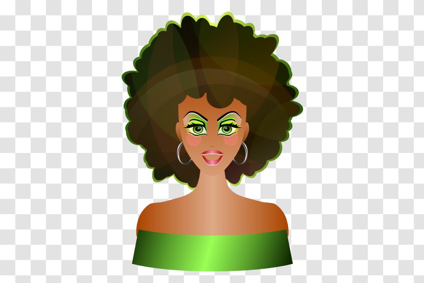 Afro-textured Hair Woman Clip Art - Silhouette - African American Transparent PNG