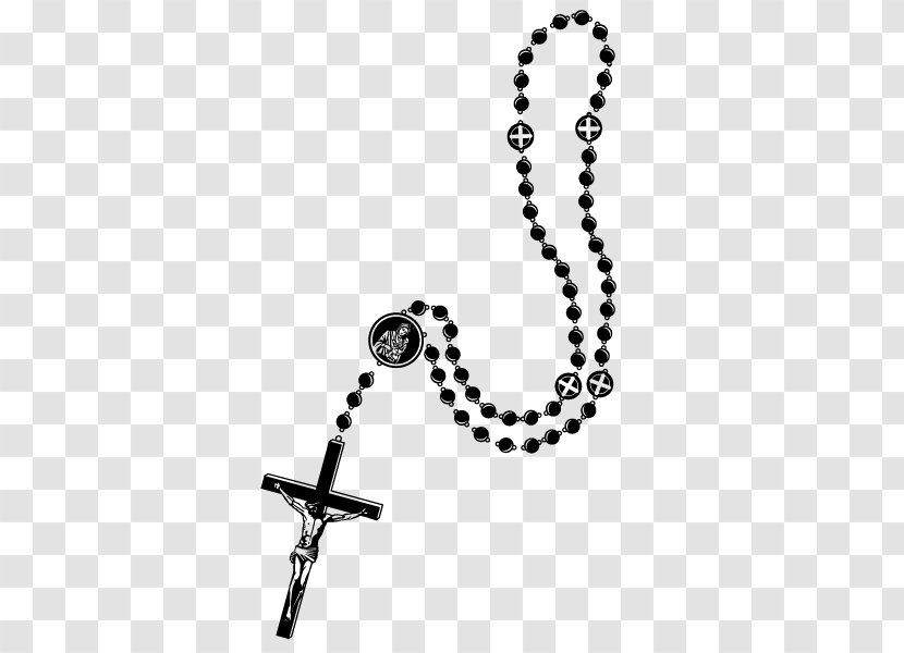 Rosary Bead Prayer Clip Art - Beads - Vector Necklace Transparent PNG