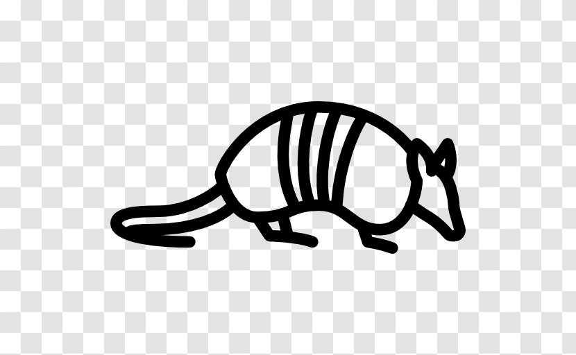 Nine-banded Armadillo Canidae Clip Art - Black - Animal Zoo Transparent PNG
