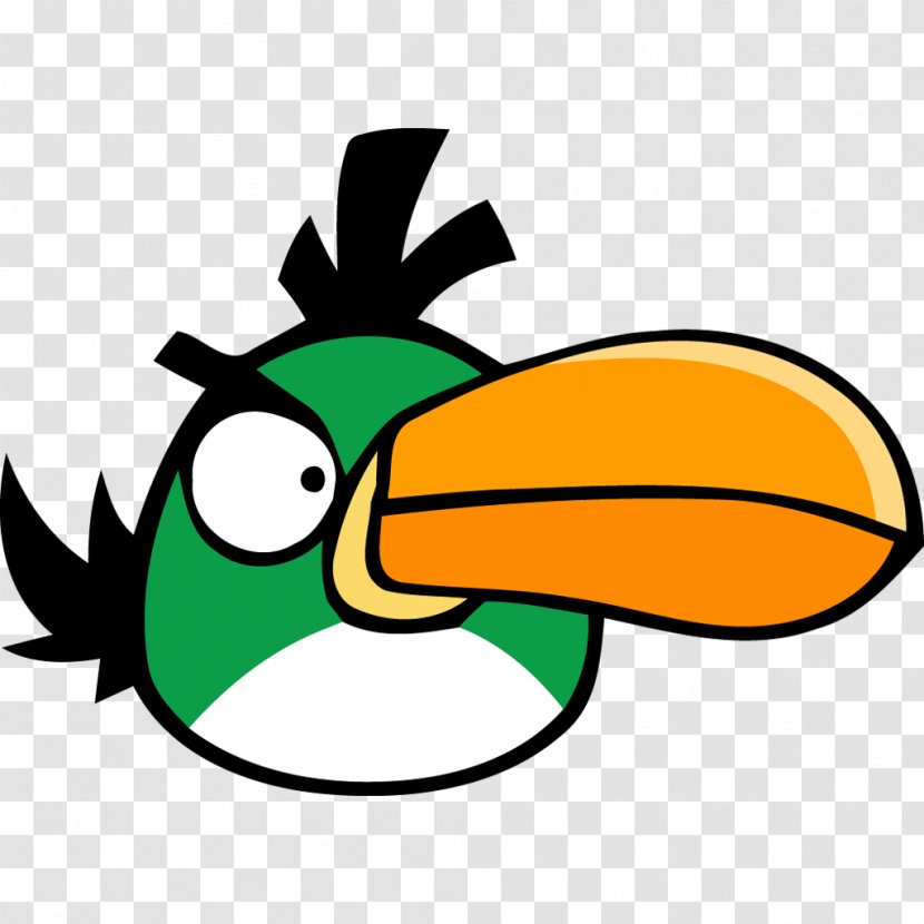 Leaf Area Beak Green - Flower - Angry Bird Transparent PNG