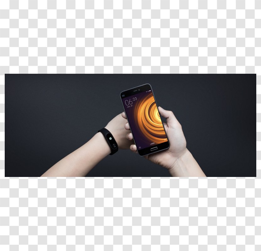 Xiaomi Mi Band 2 Activity Tracker Bracelet - Finger Transparent PNG