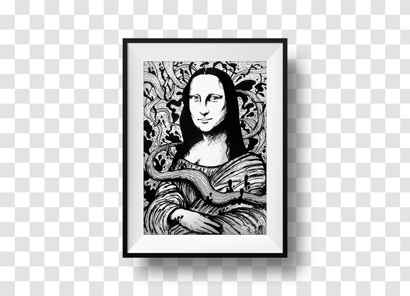 Mona Lisa Drawing Portrait Construction Paper - Behance - MONALISA Transparent PNG