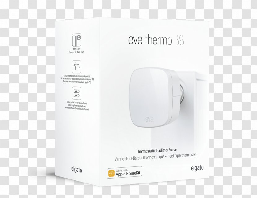 Wireless Access Points Elgato Eve Thermo Thermostatic Radiator Valve Bluetooth Low Energy - Sensor Transparent PNG