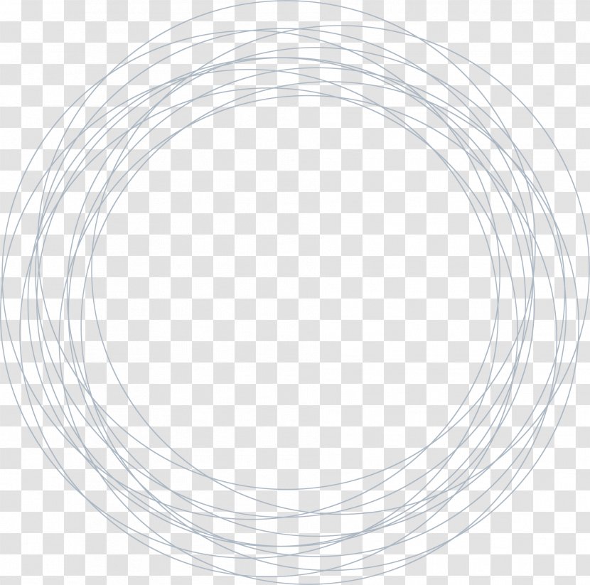 Circle Wire - Hand Painted Gray Transparent PNG
