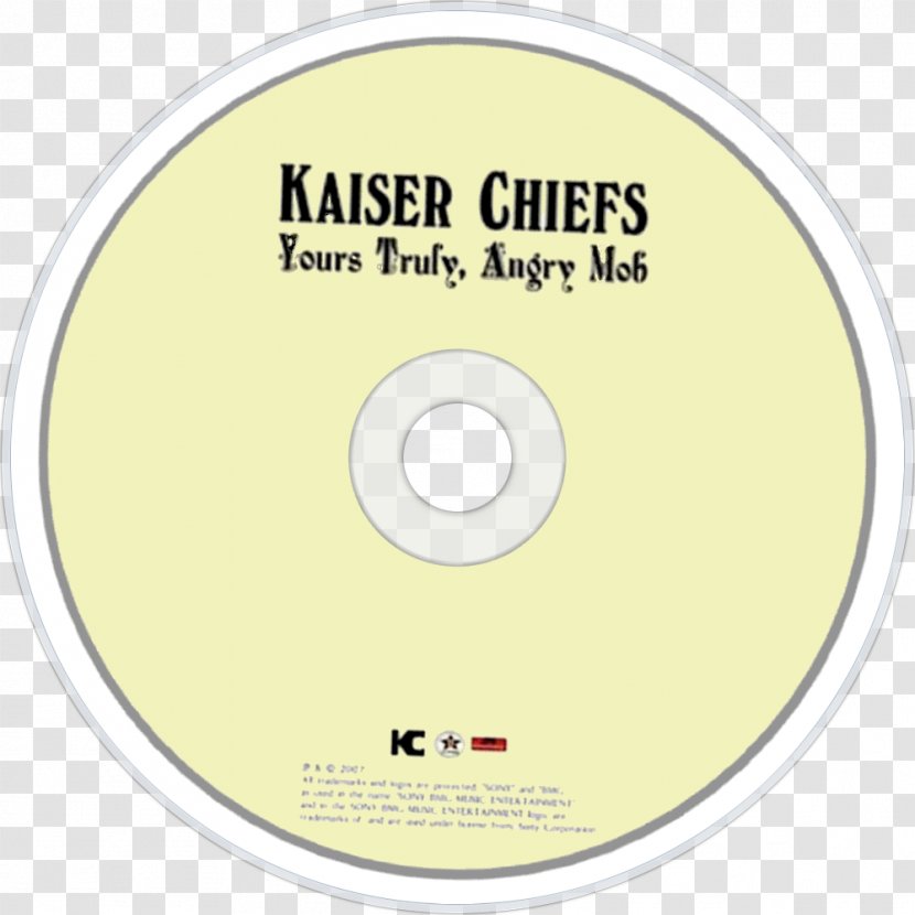 Compact Disc Yours Truly, Angry Mob Kaiser Chiefs Stay Together Education, Education & War - Cartoon Transparent PNG
