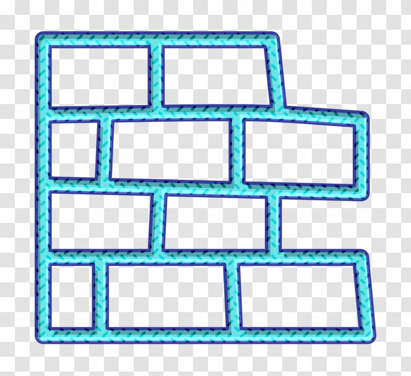 Building Icon Construction Contructor - Rectangle - Turquoise Text Transparent PNG