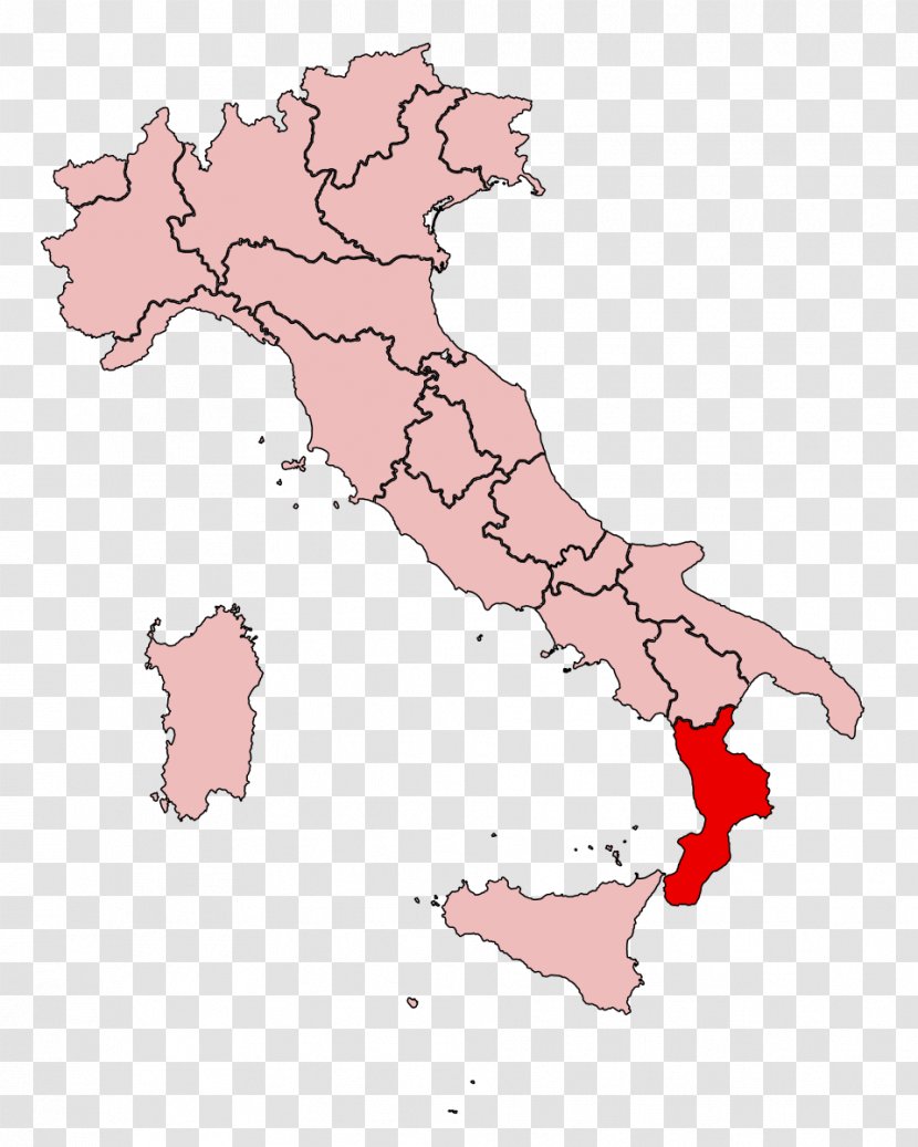 Regions Of Italy Calabria Apulia Lazio Basilicata Transparent PNG