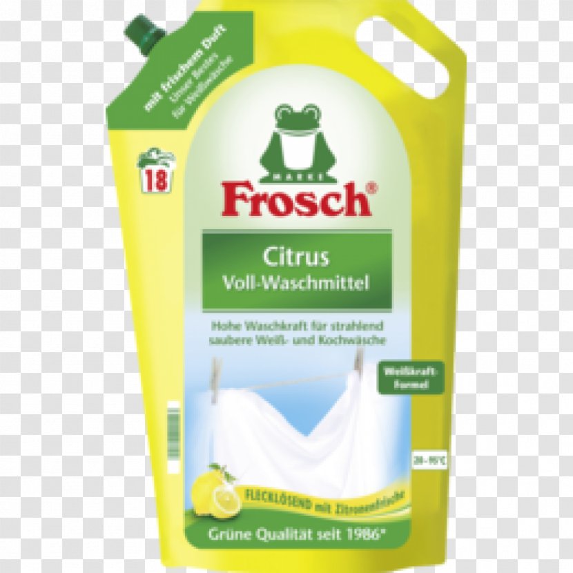 Frosch Laundry Detergent Textile - Liquid Transparent PNG