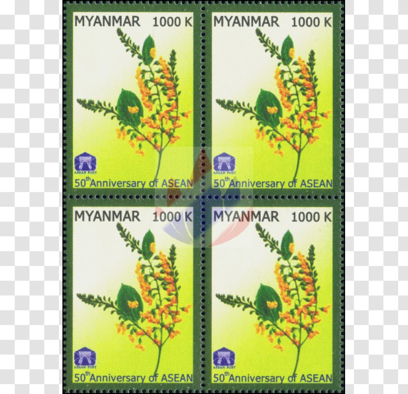 Association Of Southeast Asian Nations Postage Stamps Security Printing Yangon Startpage - Anniversary Transparent PNG