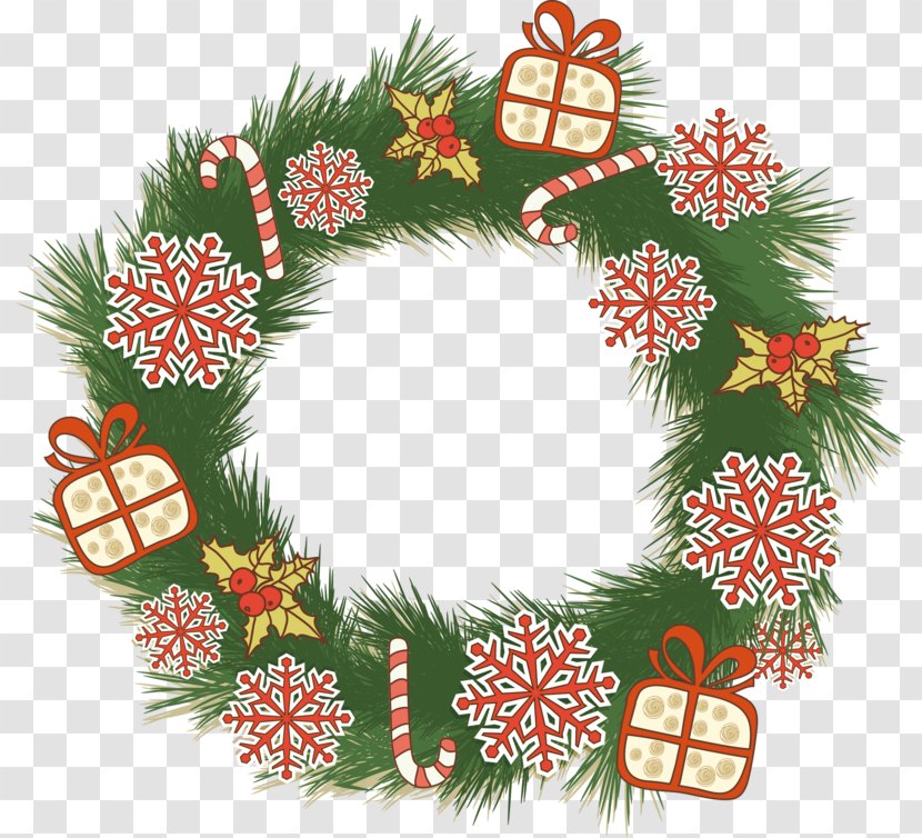 Christmas Ornament Wreath Santa Claus Advent Transparent PNG