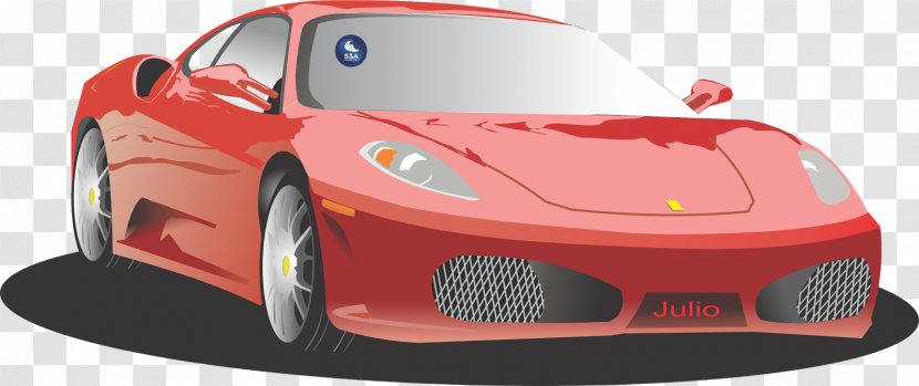 Sports Car Ferrari F430 Challenge Luxury Vehicle - Auto Vector Transparent PNG