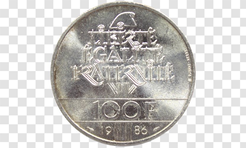 Silver Coin Pièce De 100 Francs Panthéon - Standard Catalog Of World Coins Transparent PNG