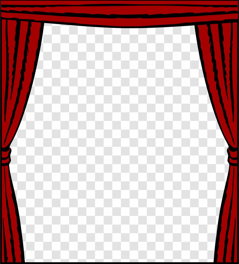 Curtain Window Blinds & Shades Clip Art - Theater - Stage Transparent PNG