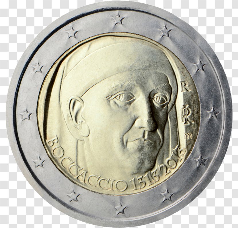 Italy 2 Euro Coin Commemorative Coins - Slovak Transparent PNG