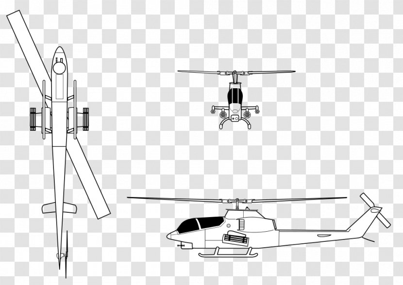 Helicopter Rotor Bell AH-1 Cobra SuperCobra AH-1Z Viper - Ah1z Transparent PNG