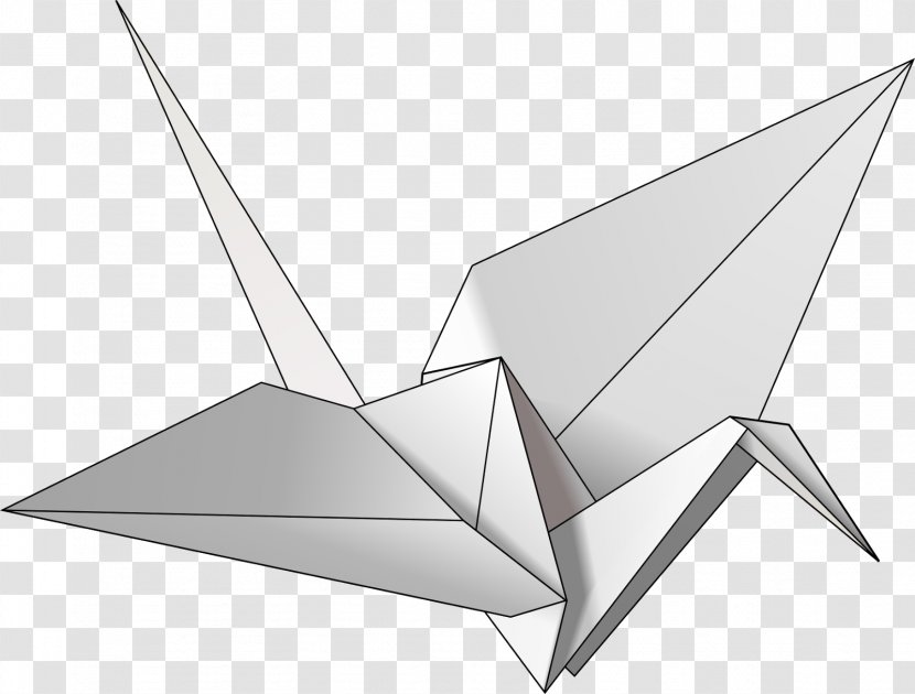 Thousand Origami Cranes Paper Orizuru - Peace Symbols - Style Border Transparent PNG