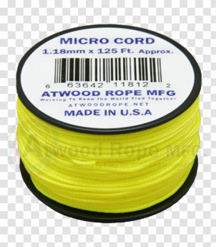 United States Of America Yellow Parachute Cord Product Font - Material Transparent PNG