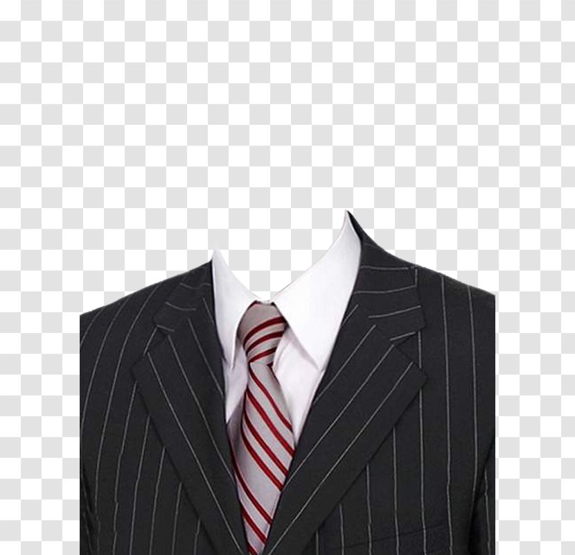 Suit Template - Gentleman - Striped Transparent PNG