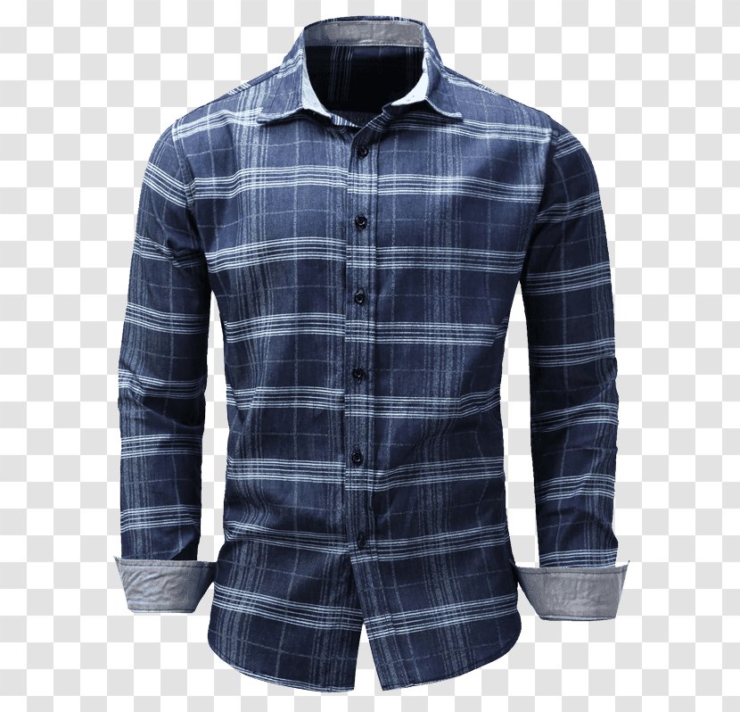 T-shirt Dress Shirt Sleeve Clothing - Plaid Transparent PNG